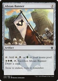 Abzan Banner - Khans of Tarkir - Magic: The Gathering card