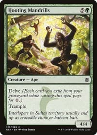 Hooting Mandrills - Khans of Tarkir - Magic: The Gathering card