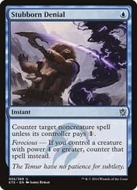 Stubborn Denial - Khans of Tarkir - Magic: The Gathering card