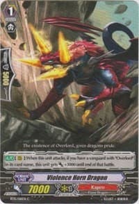Violence Horn Dragon - BT15: Infinite Rebirth - Cardfight Vanguard card