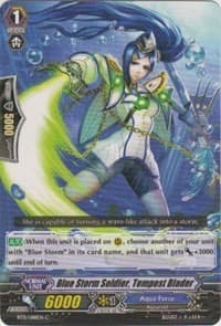 Blue Storm Soldier, Tempest Blader - BT15: Infinite Rebirth - Cardfight Vanguard card