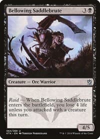 Bellowing Saddlebrute - Khans of Tarkir - Magic: The Gathering card