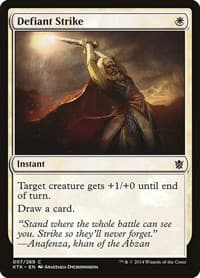 Defiant Strike - Khans of Tarkir - Magic: The Gathering card