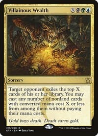 Villainous Wealth - Khans of Tarkir - Magic: The Gathering card