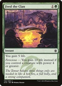 Feed the Clan - Khans of Tarkir - Magic: The Gathering card
