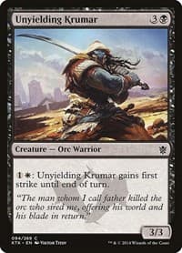 Unyielding Krumar - Khans of Tarkir - Magic: The Gathering card
