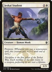 Jeskai Student - Khans of Tarkir - Magic: The Gathering card