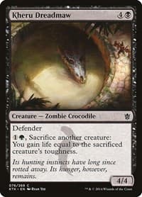 Kheru Dreadmaw - Khans of Tarkir - Magic: The Gathering card