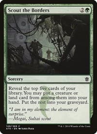 Scout the Borders - Khans of Tarkir - Magic: The Gathering card