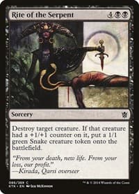 Rite of the Serpent - Khans of Tarkir - Magic: The Gathering card