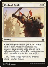 Rush of Battle - Khans of Tarkir - Magic: The Gathering card