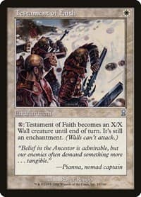 Testament of Faith - Odyssey - Magic: The Gathering card