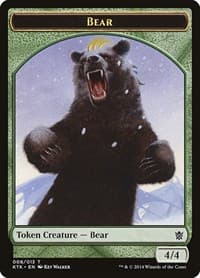 Bear Token - Khans of Tarkir - Magic: The Gathering card