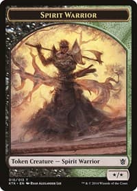 Spirit Warrior Token - Khans of Tarkir - Magic: The Gathering card