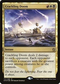 Crackling Doom - Prerelease Cards - Magic: The Gathering card