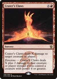 Crater's Claws - Prerelease Cards - Magic: The Gathering card