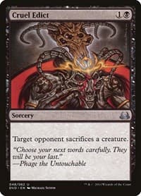 Cruel Edict - Duel Decks: Anthology - Magic: The Gathering card
