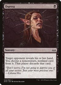 Duress - Duel Decks: Anthology - Magic: The Gathering card