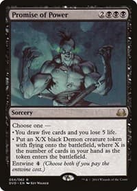 Promise of Power - Duel Decks: Anthology - Magic: The Gathering card