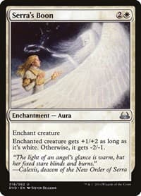 Serra's Boon - Duel Decks: Anthology - Magic: The Gathering card