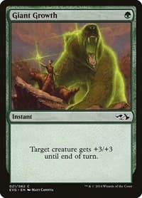 Giant Growth (EVG) - Duel Decks: Anthology - Magic: The Gathering card