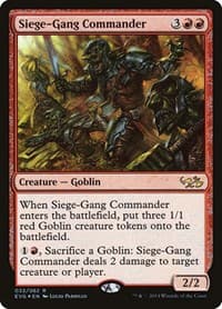 Siege-Gang Commander - Duel Decks: Anthology - Magic: The Gathering card