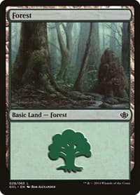 Forest (028) (GVL) - Duel Decks: Anthology - Magic: The Gathering card