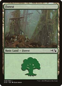 Forest (028) (EVG) - Duel Decks: Anthology - Magic: The Gathering card