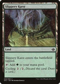 Slippery Karst - Duel Decks: Anthology - Magic: The Gathering card