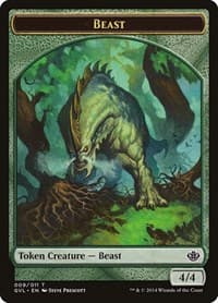 Beast Token (009) - Duel Decks: Anthology - Magic: The Gathering card