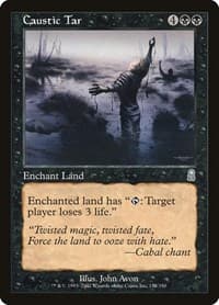 Caustic Tar - Odyssey - Magic: The Gathering card