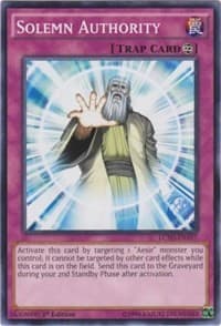 Solemn Authority - Legendary Collection 5D's - YuGiOh card