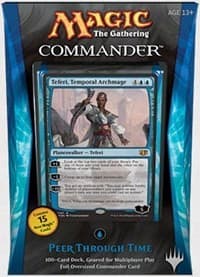 Commander 2014 - Peer Through Time (Blue) - Commander 2014 - Magic: The Gathering card
