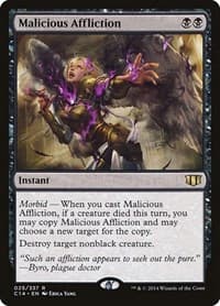 Malicious Affliction - Commander 2014 - Magic: The Gathering card