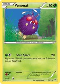 Venonat - XY - Phantom Forces - Pokemon card