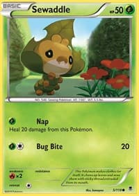 Sewaddle - XY - Phantom Forces - Pokemon card
