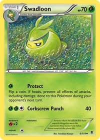 Swadloon - XY - Phantom Forces - Pokemon card