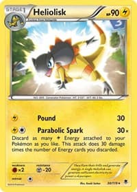 Heliolisk - XY - Phantom Forces - Pokemon card