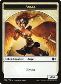 Angel // Cat Double-Sided Token - Commander 2014 - Magic: The Gathering card