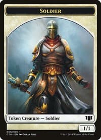 Soldier // Spirit Double-Sided Token - Commander 2014 - Magic: The Gathering card