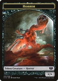 Horror // Zombie (016) Double-Sided Token - Commander 2014 - Magic: The Gathering card