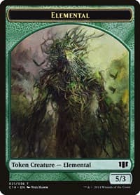 Elemental // Beast (019) Double-Sided Token - Commander 2014 - Magic: The Gathering card