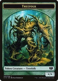 Treefolk // Wolf Double-Sided Token - Commander 2014 - Magic: The Gathering card