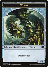 Wurm (032) // Goat Double-sided Token - Commander 2014 - Magic: The Gathering card