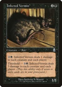 Infected Vermin - Odyssey - Magic: The Gathering card