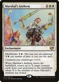 Marshal's Anthem - Commander 2014 - Magic: The Gathering card