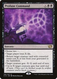 Profane Command - Commander 2014 - Magic: The Gathering card