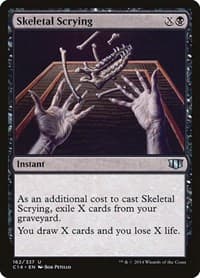 Skeletal Scrying - Commander 2014 - Magic: The Gathering card