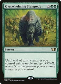 Overwhelming Stampede - Commander 2014 - Magic: The Gathering card