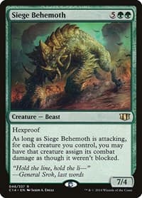 Siege Behemoth - Commander 2014 - Magic: The Gathering card